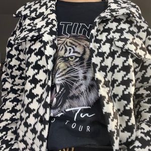 SHEIN Houndstooth Jacket